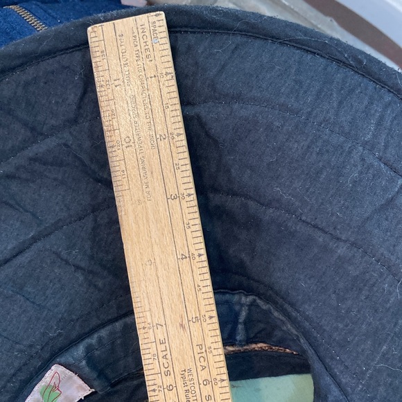 Madagascar Hat Company Packable Straw Visor Brown With Black Trim Sun Visor - Picture 6 of 12